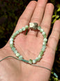 Pulsera Ajustable de Angelita Verde con Pirita