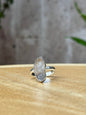 Anillo ajustable de Cuarzo Herkimer grande