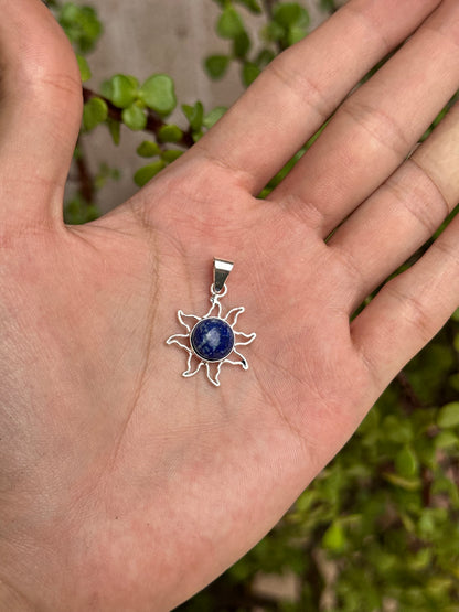 Cadena con Dije Sol de lapislázuli