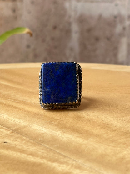 Anillo ajustable de Lapislázuli