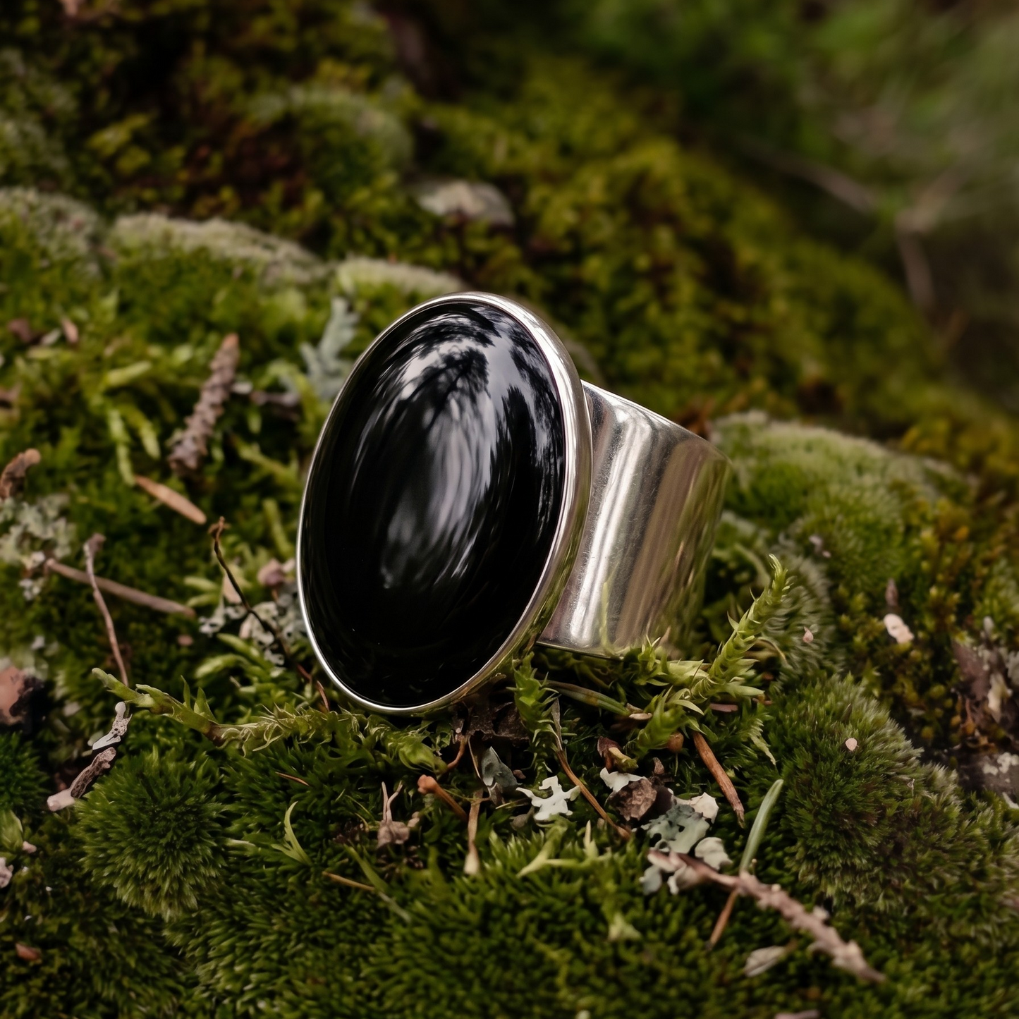 Anillo Ajustable de Ónix