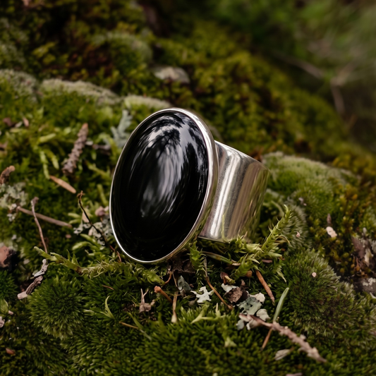 Anillo Ajustable de Ónix