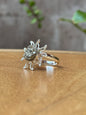 Anillo Ajustable de Pirita en Forma de Sol