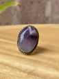 Anillo ajustable de Cuarzo Amatista