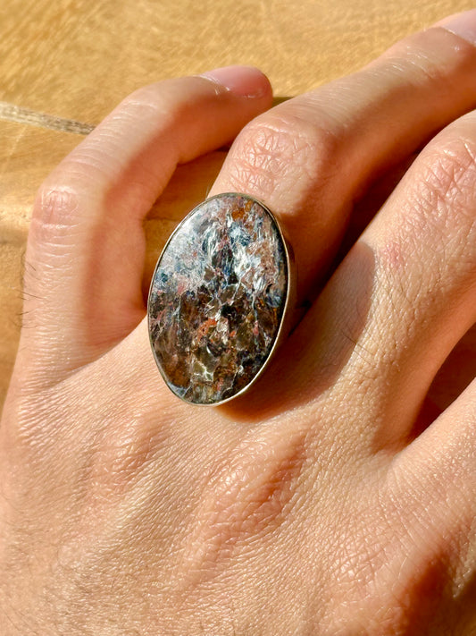 Anillo ajustable de Pietersita