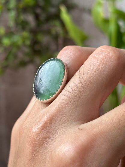 Anillo Ajustable · Piedra Verde