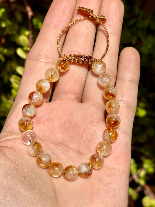 Pulsera ajustable de Citrino 6mm