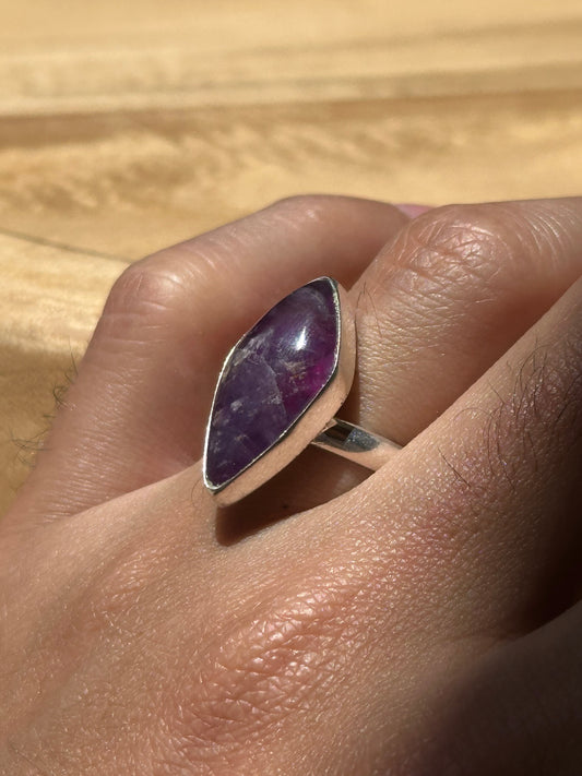 Anillo ajustable de Amatista
