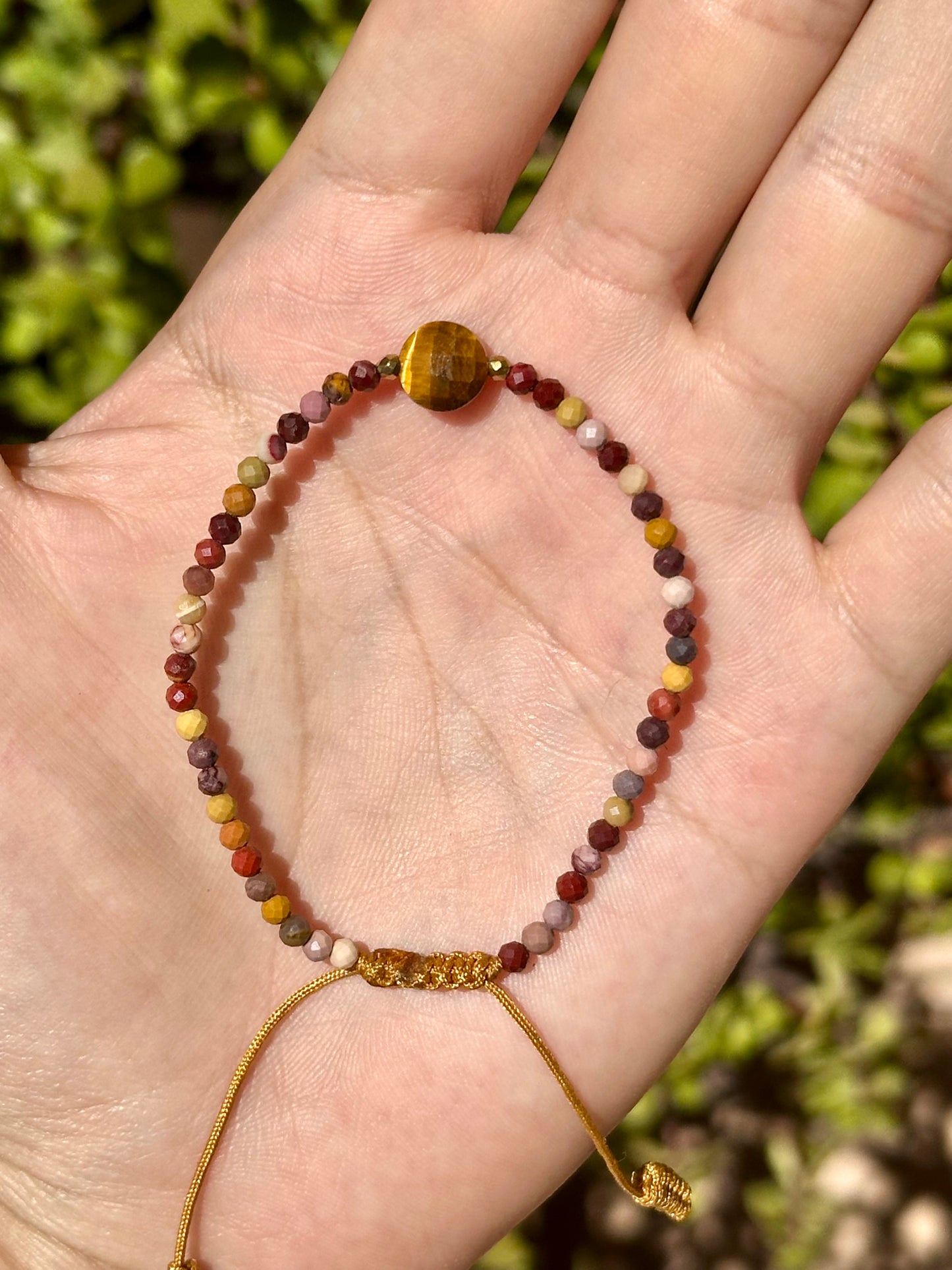 Pulsera Ajustable de Mokaita con Ojo de Tigre