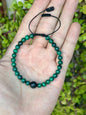 Pulsera de Malaquita con Shungita