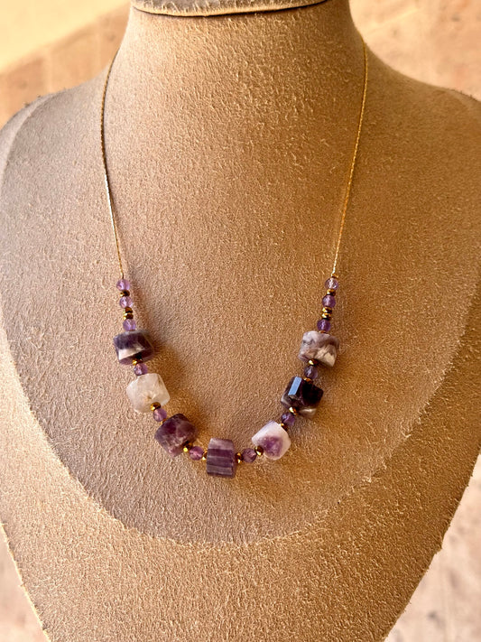 Collar de Amatista & Hematita