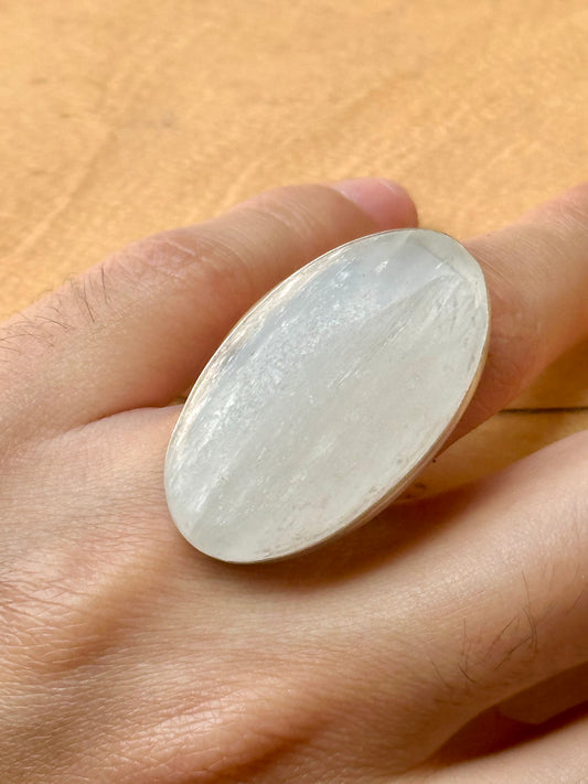 Anillo ajustable de Selenita