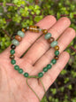 Pulsera Ajustable de Venturina Verde, Hematita, Ojo de Tigre