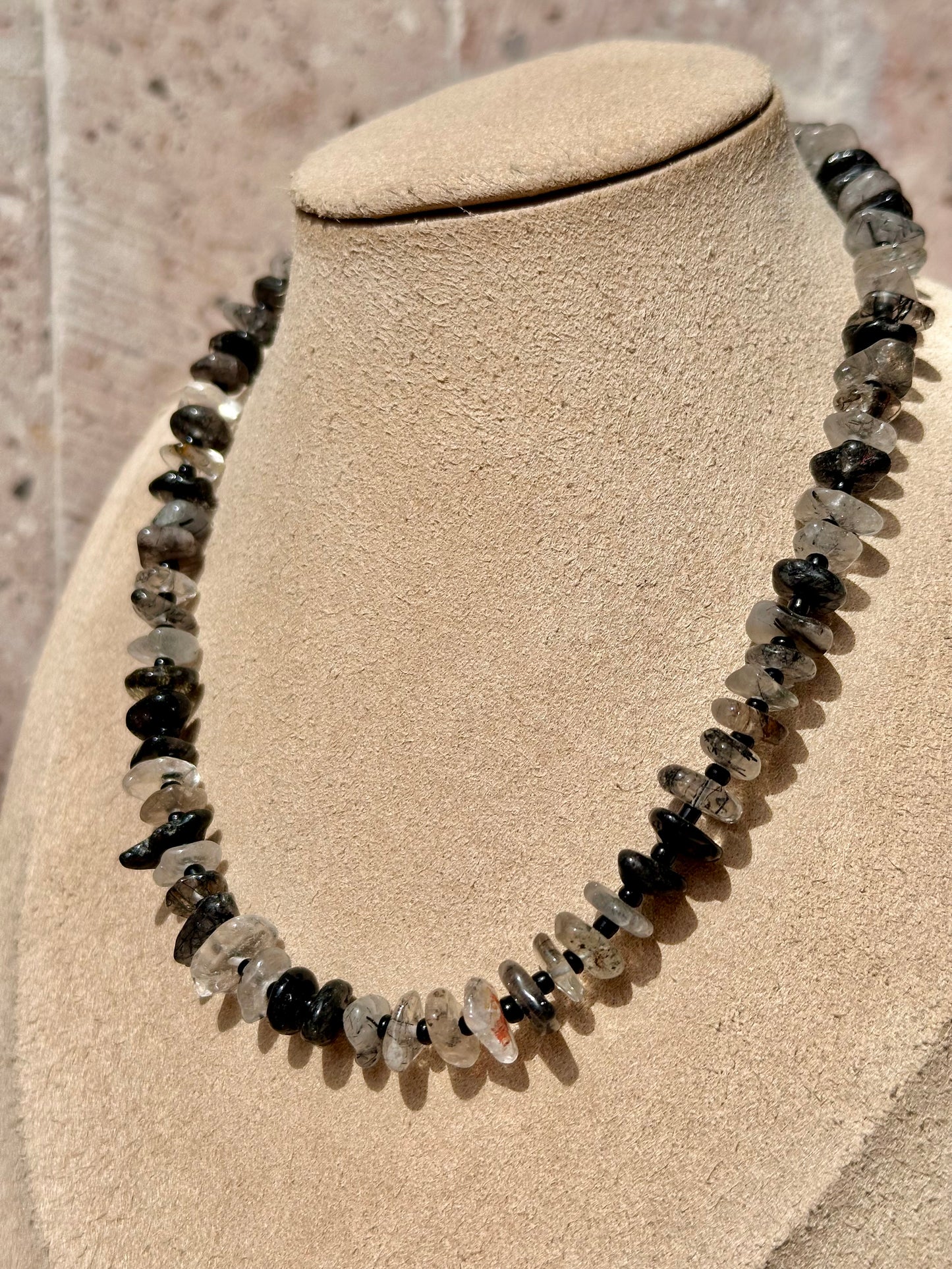Collar Ajustable de Cuarzo Rutilado