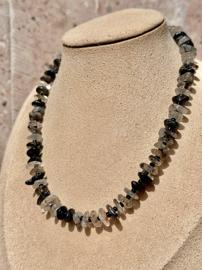 Collar Ajustable de Cuarzo Rutilado