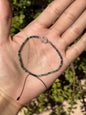 Pulsera de Jade de Guatemala Facetado con Herkimer y Hematita