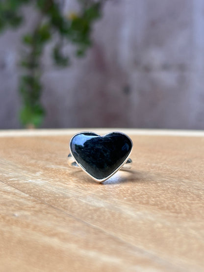 Anillo Ajustable de corazón Manto Huichol