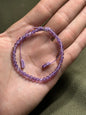 Pulsera ajustable de Amatista esfera mini