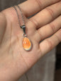 Dije de Ópalo con Cadena de Acero Inoxidable
