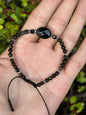 Pulsera Ajustable de Ágata, Obsidiana Dorada, Turmalina y Hematita