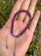 Pulsera Ajustable de Amatista 6mm