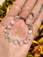 Pulsera ajustable de cuarzo blanco