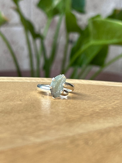 Anillo ajustable de geoda Ágata