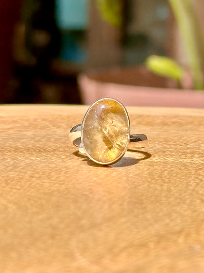 Anillo ajustable de Citrino