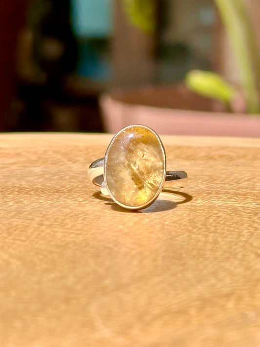 Anillo ajustable de Citrino