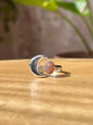 Anillo ajustable de adularía luna & sol