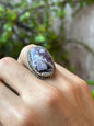 Anillo ajustable de Cuarzo Amatista