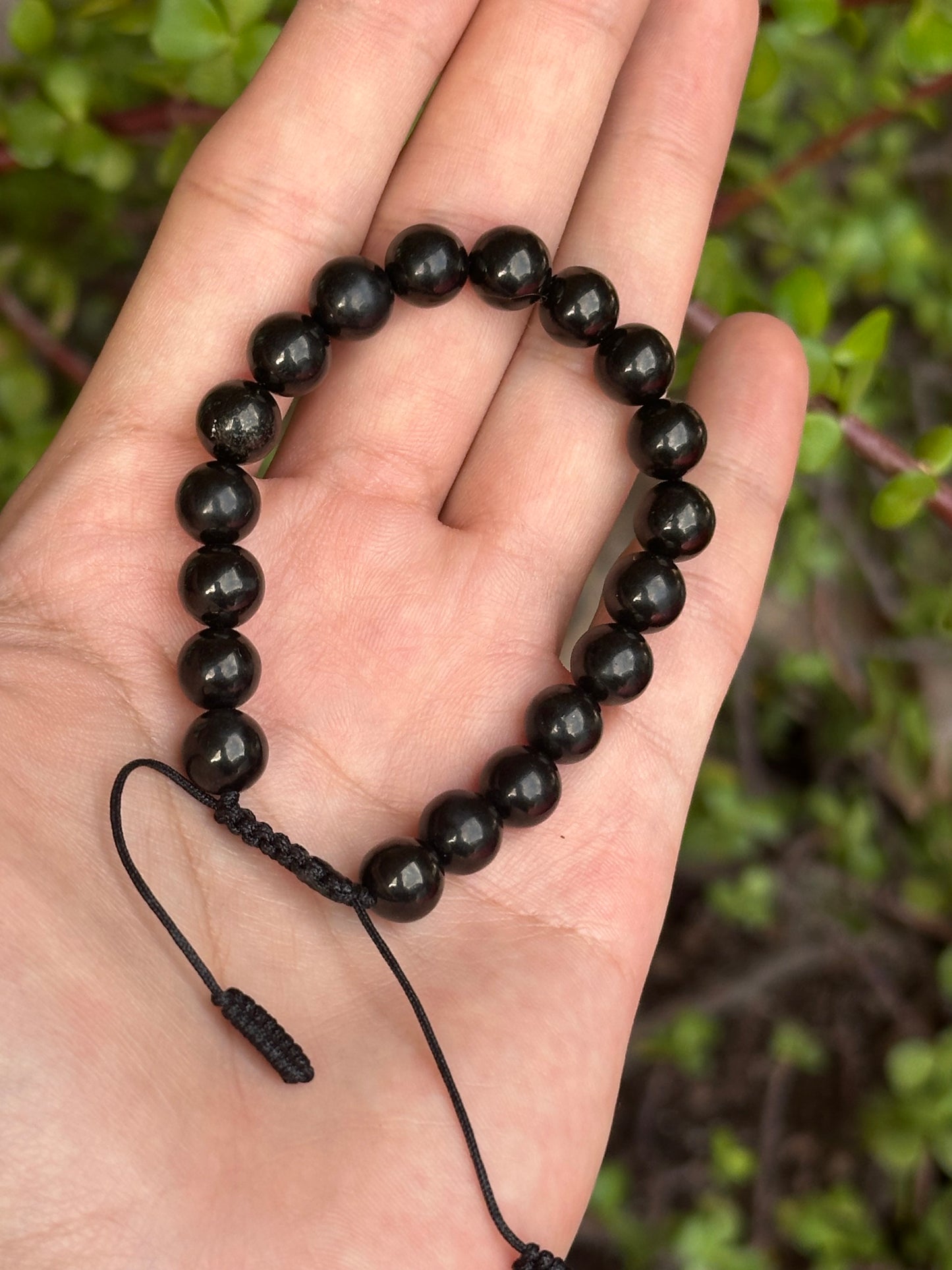 Pulsera Ajustable de Azabache 8mm
