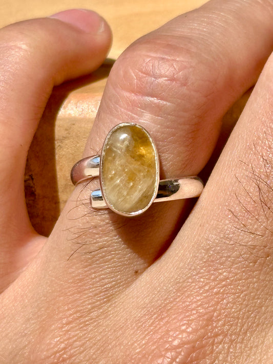 Anillo ajustable de Citrino