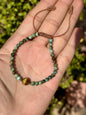 Pulsera Ajustable de Turquesa Africana & Ojo de Tigre