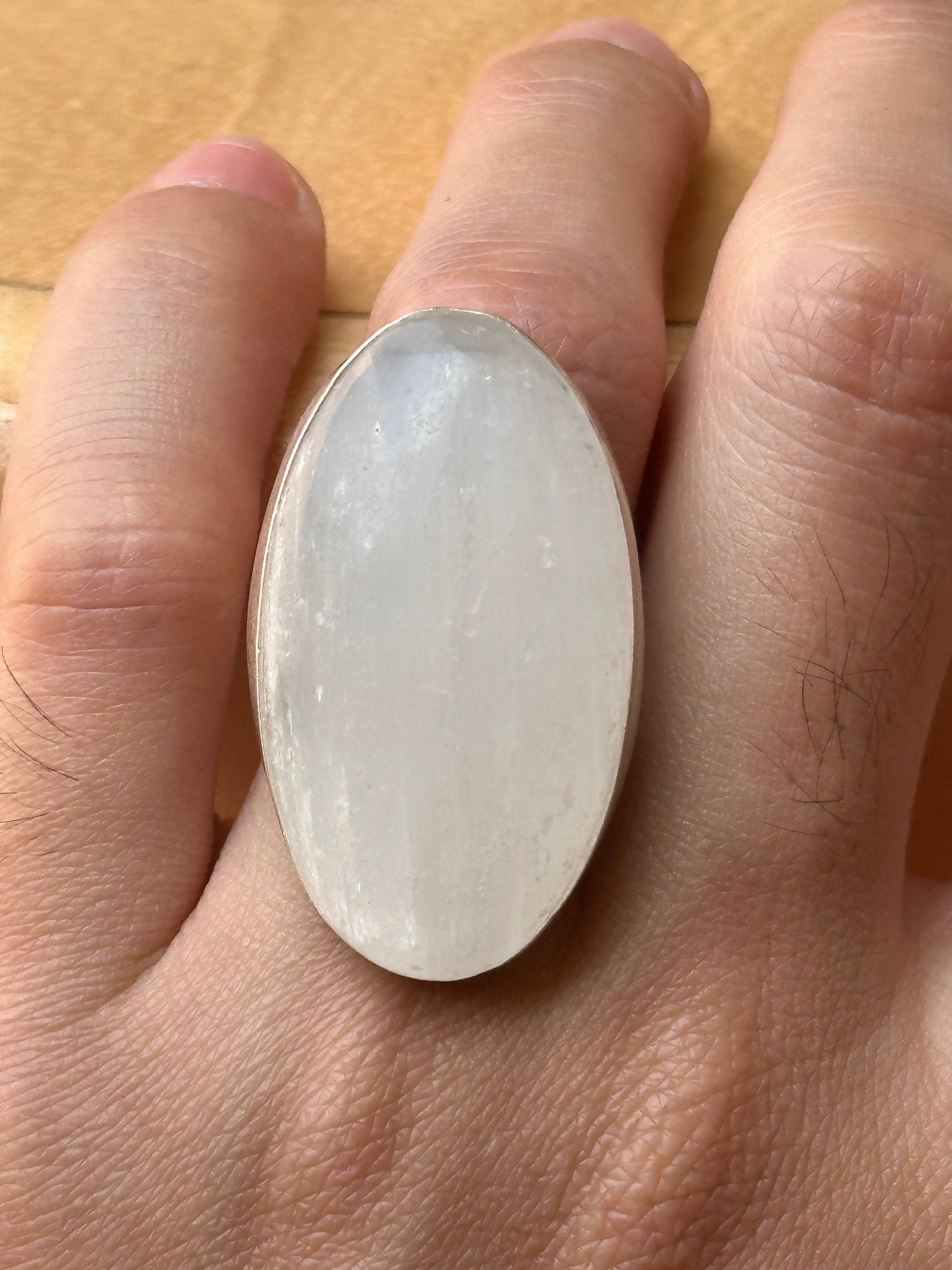 Anillo ajustable de Selenita