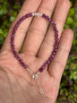 Pulsera Roja con Herkimer y Broche