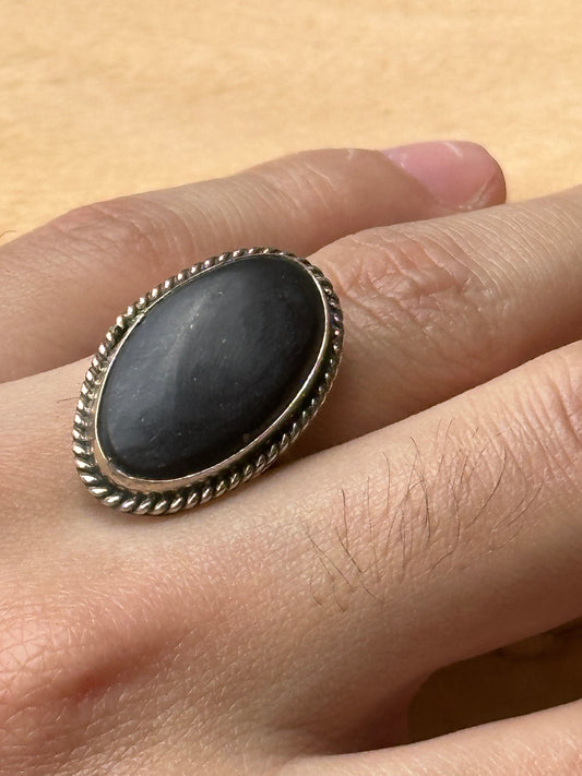 Anillo ajustable de shungita