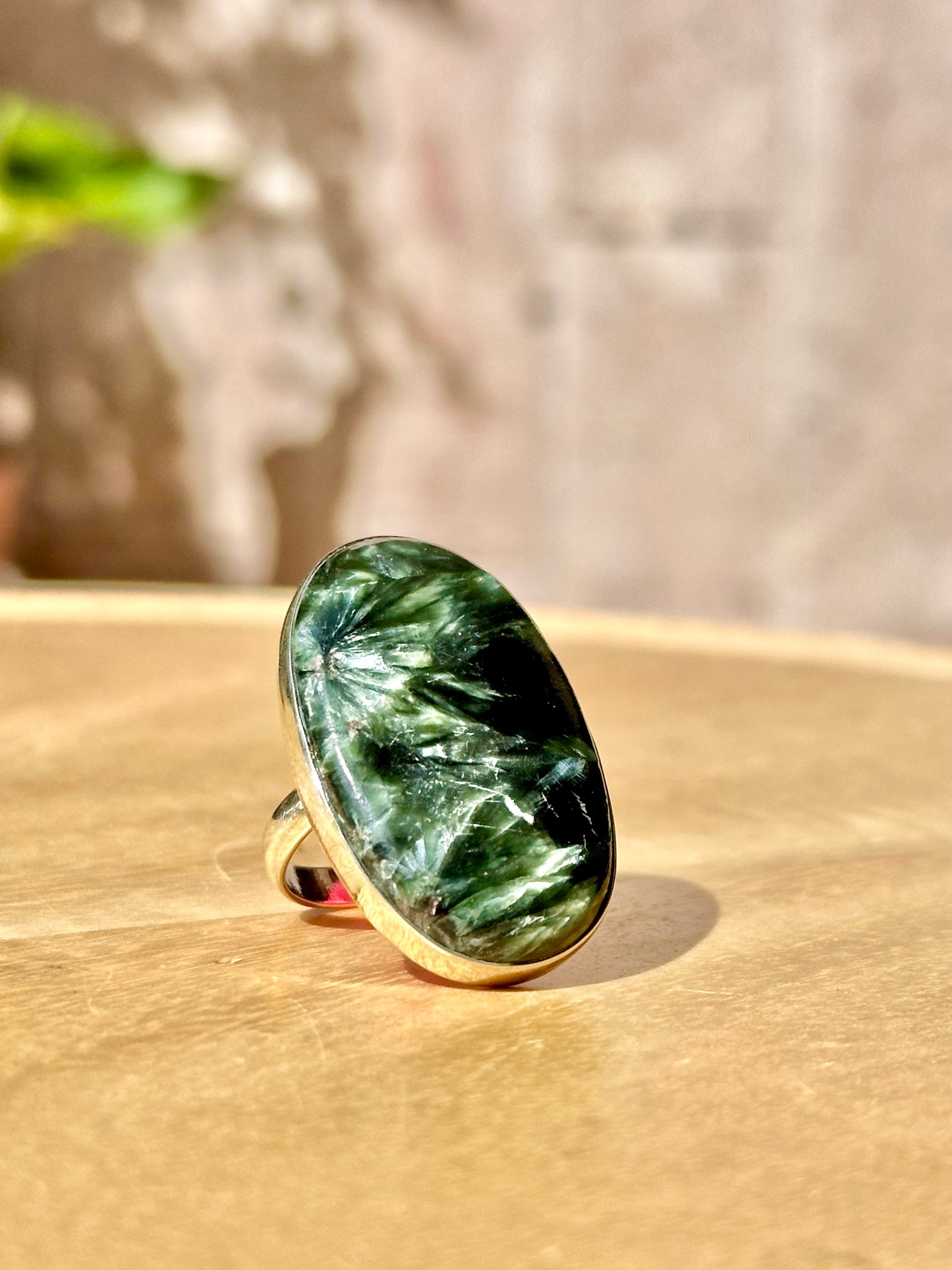Anillo ajustable de Serafinita