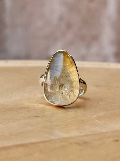 Anillo ajustable de Citrino