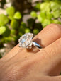 Anillo ajustable de Cuarzo Herkimer