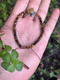 Pulsera Ajustable de Ojo de Tigre Estrella, Pirita y Hematita