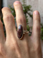 Anillo Ajustable de Ojo de Buey en Alpaca
