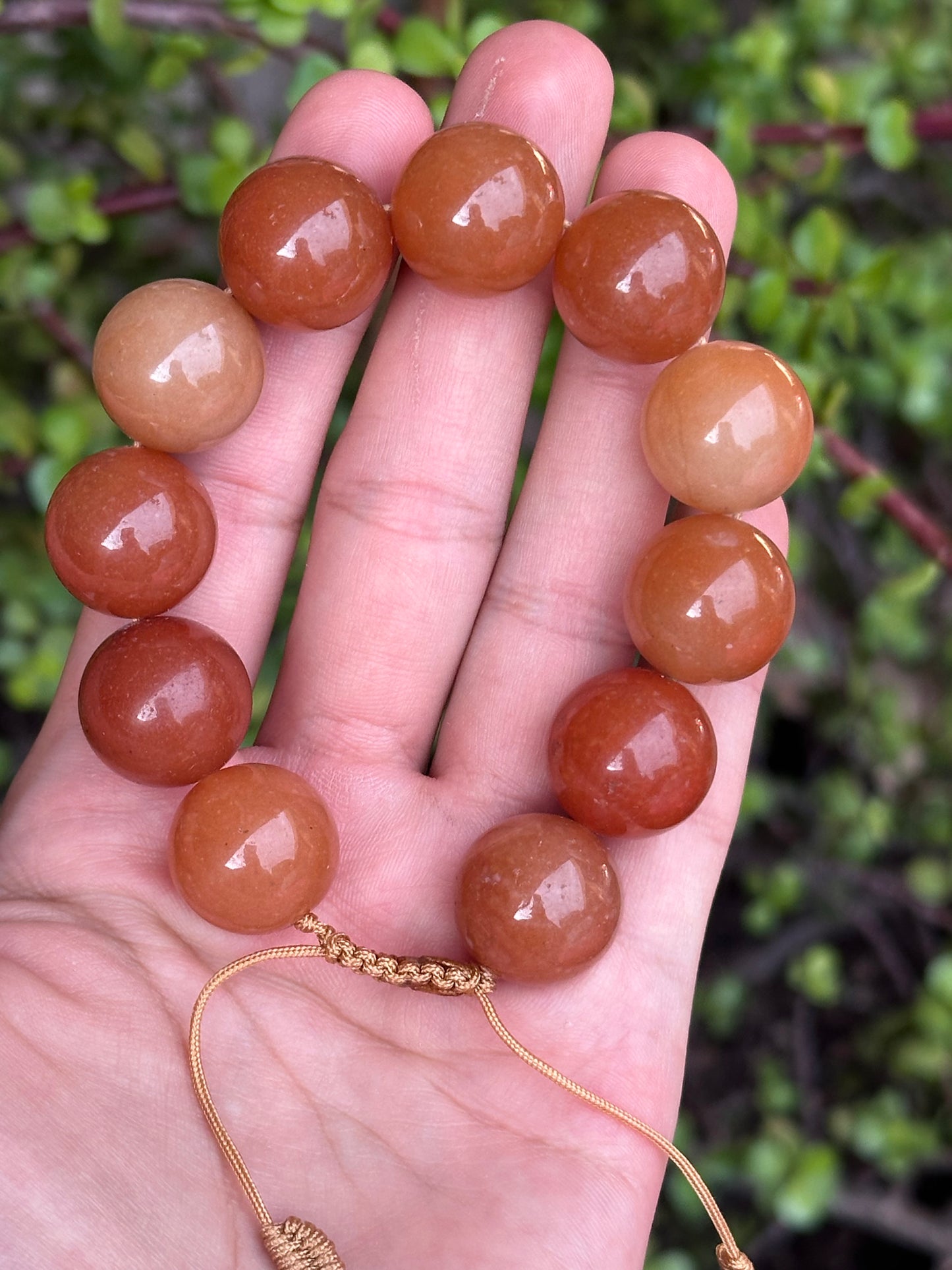 Pulsera Maxi de Aventurina Naranja 18mm