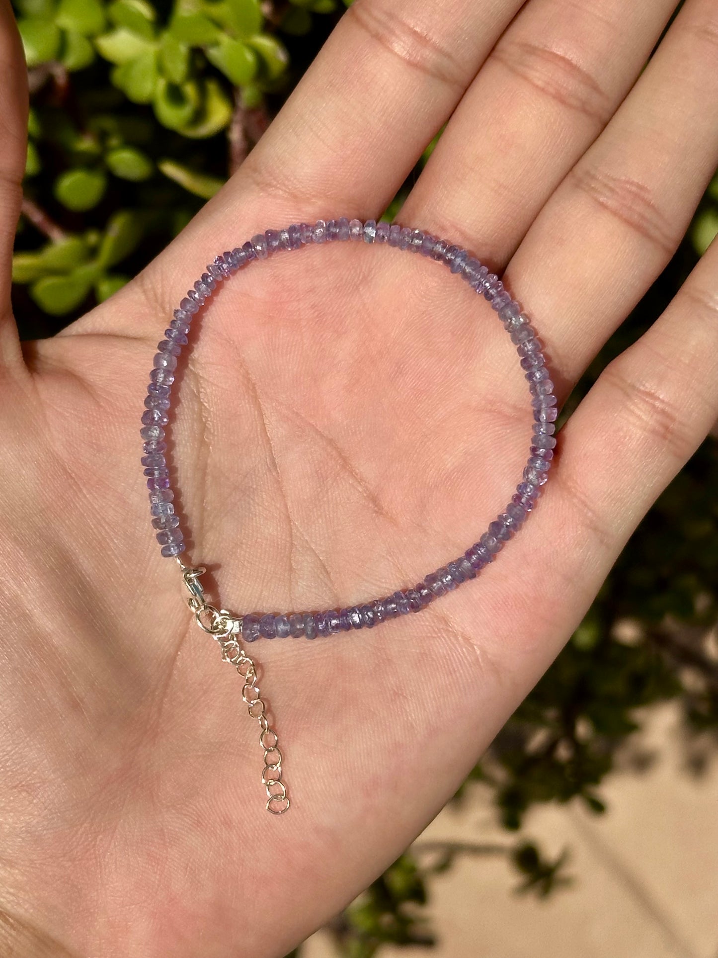 Pulsera de Tanzanita Facetada