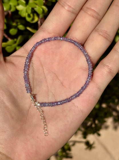 Pulsera de Tanzanita Facetada