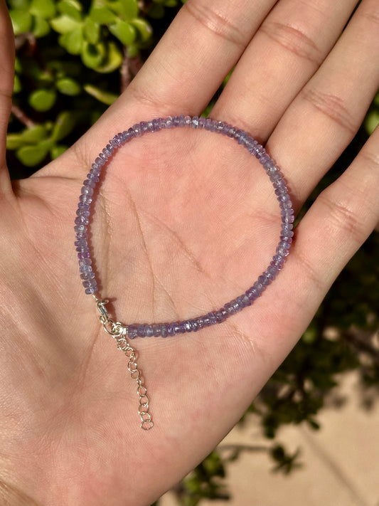 Pulsera de Tanzanita Facetada
