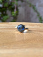 Anillo ajustable de Labradorita redondo mini