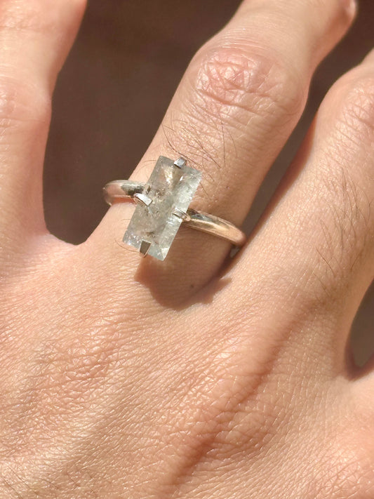 Anillo Ajustable de Aguamarina