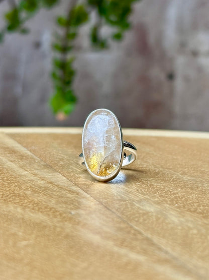 Anillo ajustable de Citrino