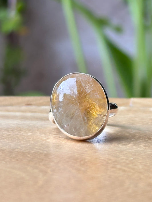 Anillo ajustable de Citrino